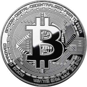Bitcoin Munt zilver-0