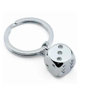 DOBBELSTEEN SLEUTELHANGER -0