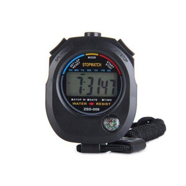 Stopwatch spatwaterdicht zwart-0