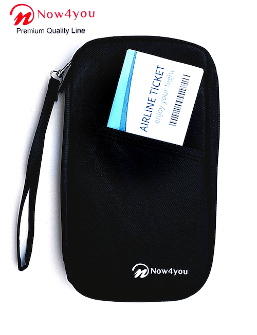 Now4you Luxe Reis Organizer - Paspoorthouder – Paspoorthoesje – Reisportefeuille -Zwart-0 Now4you Luxe Reis Organizer - Paspoorthouder – Paspoorthoesje – Reisportefeuille -Zwart-0