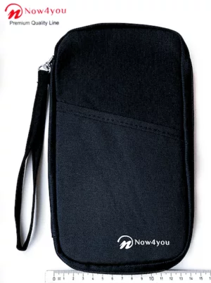 Now4you Luxe Reis Organizer - Paspoorthouder – Paspoorthoesje – Reisportefeuille -Zwart-1195
