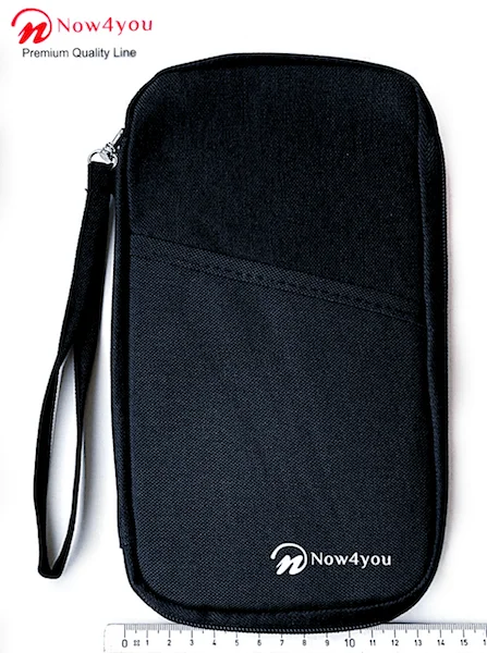 Now4you Luxe Reis Organizer - Paspoorthouder – Paspoorthoesje – Reisportefeuille -Zwart-1195