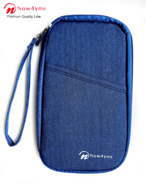 Now4you Luxe Reis Organizer - Paspoorthouder – Paspoorthoesje – Reisportefeuille -Blauw-1198