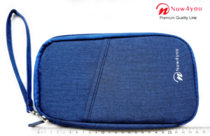 Now4you Luxe Reis Organizer - Paspoorthouder – Paspoorthoesje – Reisportefeuille -Blauw-1200