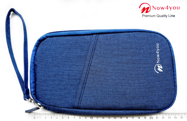 Now4you Luxe Reis Organizer - Paspoorthouder – Paspoorthoesje – Reisportefeuille -Blauw-1200