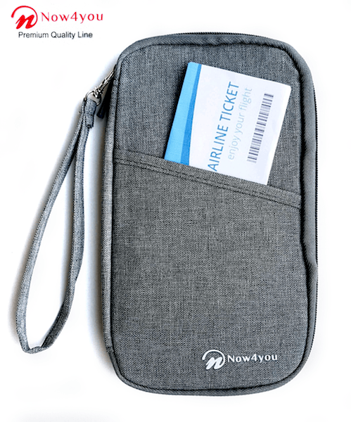 Now4you Luxe Reis Organizer - Paspoorthouder – Paspoorthoesje – Reisportefeuille -Grijs-0 Now4you Luxe Reis Organizer - Paspoorthouder – Paspoorthoesje – Reisportefeuille -Grijs-0