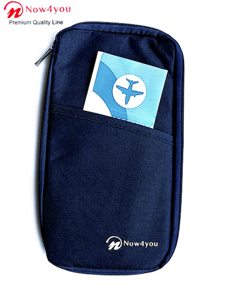 Now4you Travel Organizer - Reis Portemonnee – Paspoorthoesje- Blauw-0