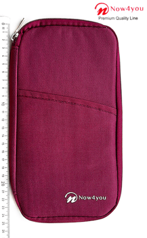 Now4you Travel Organizer - Reis Portemonnee – Paspoorthoesje- Rood-1243