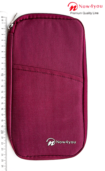 Now4you Travel Organizer - Reis Portemonnee – Paspoorthoesje- Rood-1243