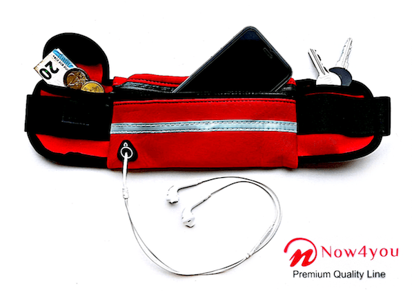 Running belt - Hardloop belt - Hardloop riem - Rood-0