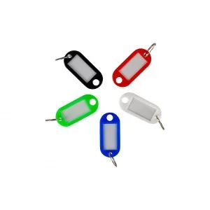 Sleutellabels 50 stuks in 5 verschillende kleuren