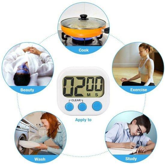 Kitchen Timer - Digitale Kookwekker met Groot Display en Magneet-1373