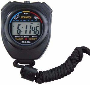 Stopwatch - Grote Display - Digitale Stopwatch - Sport - Fitness - Timer - Waterdicht - ZWART-1516