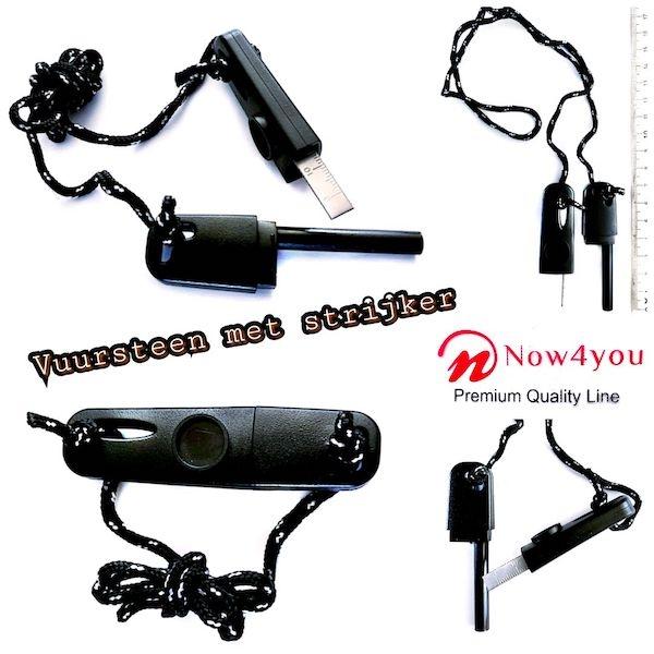 Now4you Magnesium Stick, Vuur Starter in Koker Zwart-0