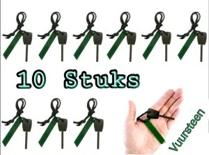 Now4you Magnesium stick / Vuurstarter 10 stuks / Survival stick / Prepper