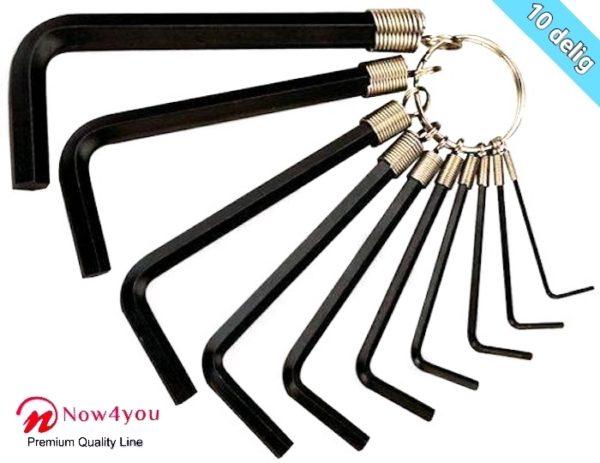 now4you Inbussleutelset Op Ring 10 delig-0