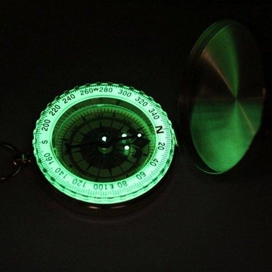 Kompas messing met fluorescerende buitenring-1826