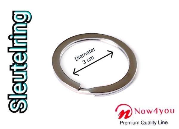 Now4you Zilveren sleutelringen 30 mm diameter (250 stuks) | Sleutelring voor sleutelhanger | Splitringen-1880