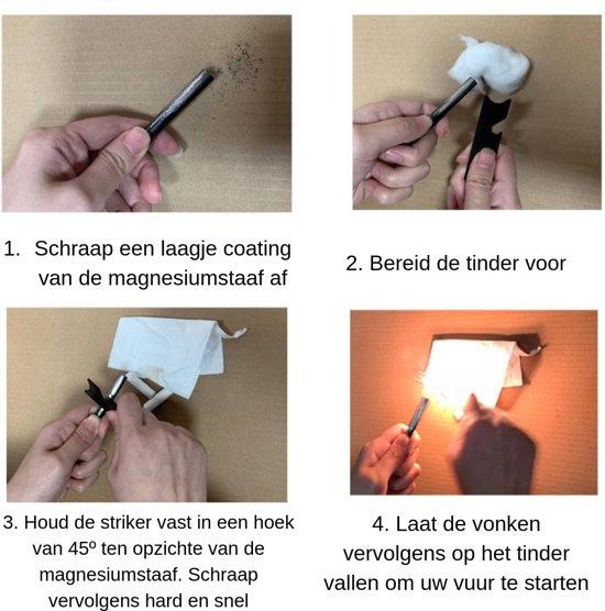 Now4you Magnesiumstaaf - Firestarter - Survival vuursteen -1672