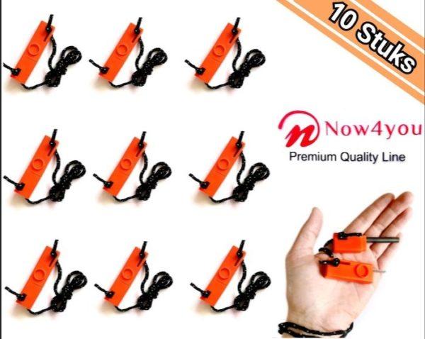 Now4you Magnesium Stick, Vuur Starter in Koker Oranje 10 stuks-0