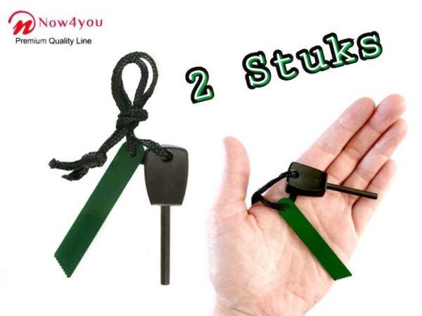Now4you Magnesium stick / Vuurstarter 2 stuks / Survival stick / Prepper-0 Now4you Magnesium stick / Vuurstarter 2 stuks / Survival stick / Prepper-0