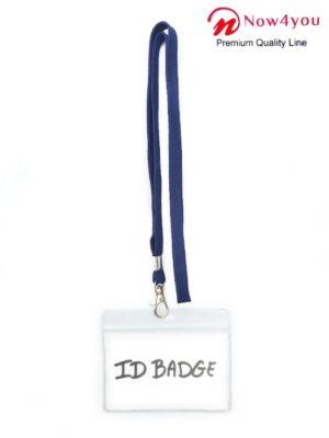 10 x badgehouder Now4you met Donker Blauw keycord - lanyard en naamkaarthouders-1851