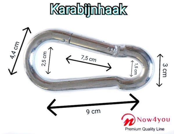 Now4you Karabijnhaak - Karabiner - Musketon 1 stuks-1884