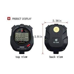Professionele timer stopwatch, digitale sport stopwatch met countdown timer, 100 ronden geheugen, 0,001 seconde timing-2052