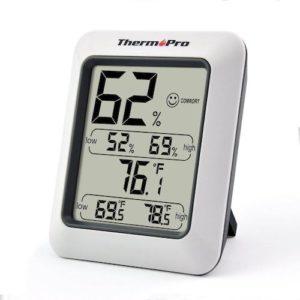 ThermoPro TP50 Hygrometer Digitaal - Voor binnen - Incl. vochtigheidsmeter - Wit-0