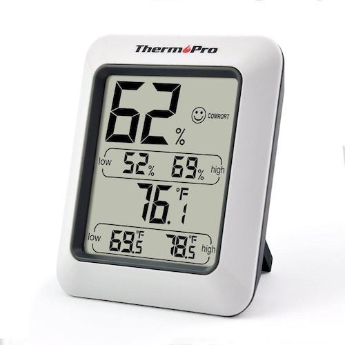 lof oplichterij Openlijk ThermoPro TP50 Hygrometer Digitaal - Voor binnen - Incl. vochtigheidsmeter  - Wit - Now4You