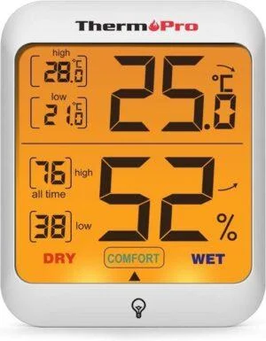 ThermoPro TP53 Digitale Thermo-Hygrometer met achtergrondverlichting