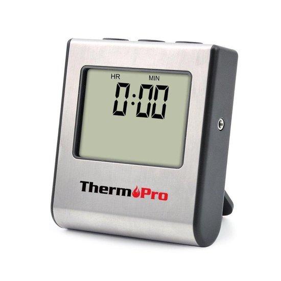 Dageraad Konijn defect Thermo Pro TP-16 Professionele Digitale Vleesthermometer - Met Timer &  Alarm - Perfect Vlees uit de Oven & BBQ! - Now4You