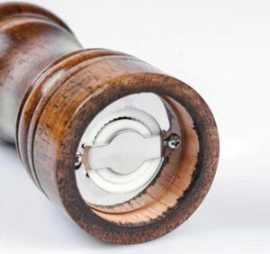 Peper en zoutmolen set van donker eiken hout - Afbeelding 3