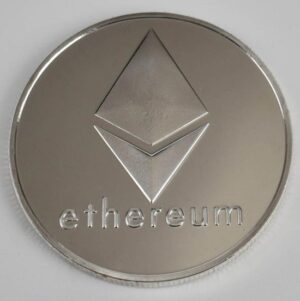 Ethereum Ethereum munt Met Plastic Doosje Zilver - Afbeelding 1