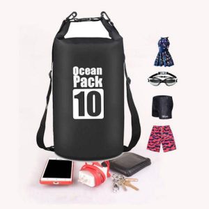 Dry Bag Oceaan Pack 10 Liter - zwart - Afbeelding 5