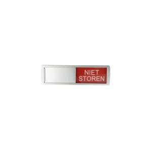 Aluminium look Welkom / Niet Storen Schuifbordje - Afbeelding 3