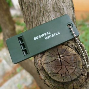 Survival whistle - Kunststof Noodfluit met fluit van plastic met 3 tonen