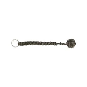 Monkey Fist Apenvuist Zelfverdediging Sleutelhanger Paracord Stalen bal Leger kleur - Afbeelding 4