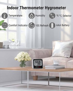 ThermoPro TP157 digitale binnenthermometer hygrometer zwart wit - Afbeelding 3
