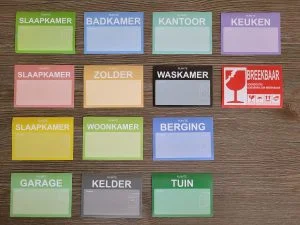 Verhuisstickers 200 etiketten extra grote verhuis verpakking etiketten Stickers voor dozen