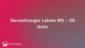 Sleutelhanger Labels Wit – 50 stuks - Afbeelding 1