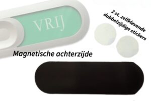 Magnetisch vrij bezet schuifbordje - Afbeelding 3