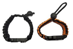 Paracord armband set van 2 met kompas  fluitje vuursteen - Afbeelding 3