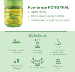 hongthai brand compound herb inhaler formula 2 (2 stuks) - Afbeelding 4