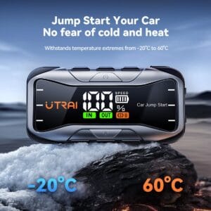 Utrai Jumpstarter 12V - Jstar 10 - Multifunctionele Starthulp - 27.000 mAh - 6000A piekstroom - Acculader - Powerbank - LED Zaklamp - 10L Benzine - 8L Diesel - Incl. Schokbestendige Opberghoes - Afbeelding 8