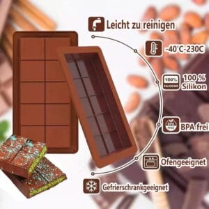Dubai Chocoladereepvorm Siliconen 2 stuks - Afbeelding 3