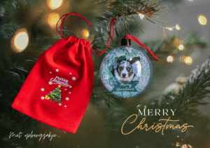 Unieke kerstballen met honden design: Corgi wrapped in pastel colors. - Afbeelding 9