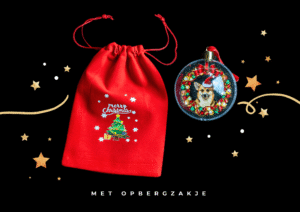 Unieke kerstballen met honden design: Corgi Christmas Wreath. - Afbeelding 9