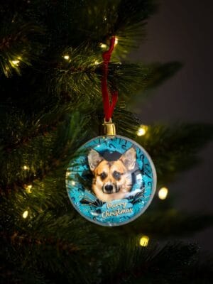 Unieke kerstballen met honden design: Colorful Corgi Christmas. - Afbeelding 7