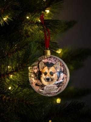 Unieke kerstballen met honden design: Colorful Corgi Christmas. - Afbeelding 6